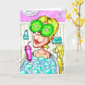 Viel Glück Card für Marathoner - Eisbad Karte (Gelbe Blume)