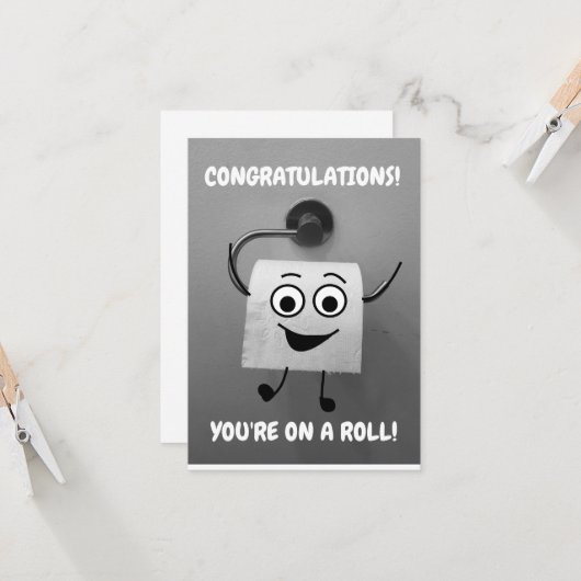 Viel Glück-Card Karte (Vorderseite/Rückseite Beispiel)