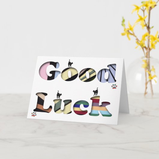 Viel Glück-Card Karte (Gelbe Blume)