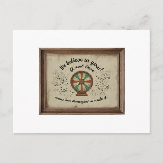 Viel Glück-Card Postkarte (Vorderseite)