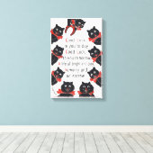 Viel Glück Cats, Louis Wain Leinwanddruck (Insitu (Holzboden))