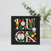 Viel Glück-Chalkboard-Karte (Stehend Vorderseite)