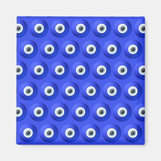 Viel Glück Charme gegen das böse Augenmuster Magnet (Vorne)