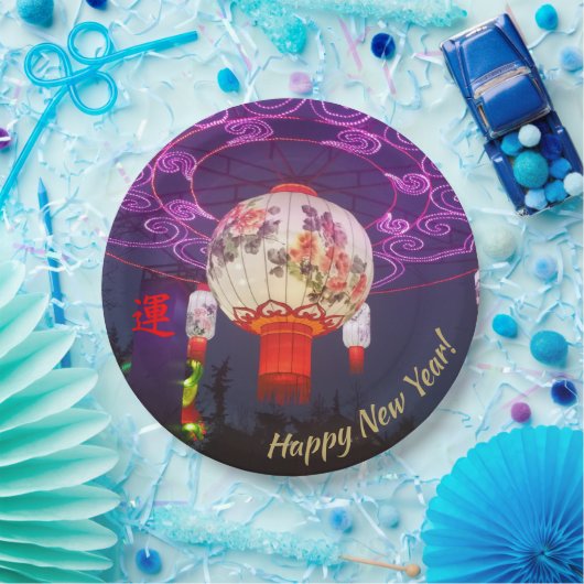 VIEL GLÜCK-CHINESE-LATERNE PAPPTELLER (Party)