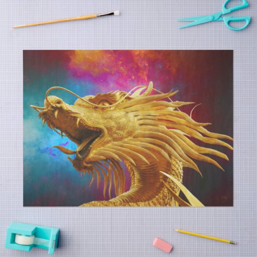 viel Glück chinesisches Drachenpapier Seidenpapier (Basteln)