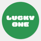 Viel Glück Classic Round Sticker (Vorderseite)