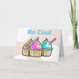 viel Glück, cooles Eis Karte