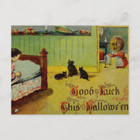 Viel Glück Dieses Halloween (Vintage Halloween-Kar