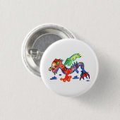 Viel Glück Drache Button (Vorne & Hinten)