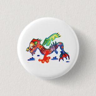 Viel Glück Drache Button