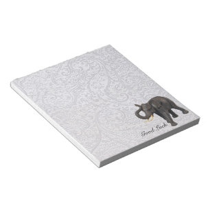 Viel Glück-Elefant Notizblock
