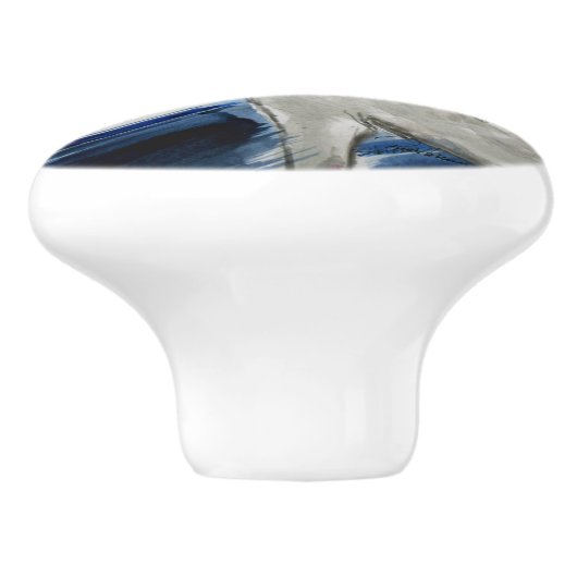 Viel Glück Elephant Keramikknauf (Seitenansicht)