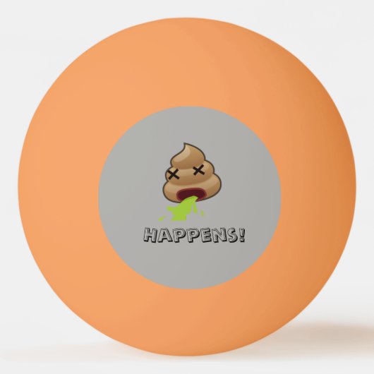 Viel Glück emoji Tischtennisball (Vorderseite)