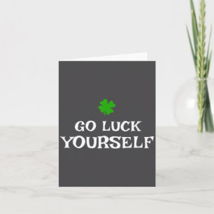 Viel Glück Euch St. Patrick's Day Lustiges Iri-Shi Karte