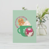 Viel Glück! Feiertagskarte (Stehend Vorderseite)