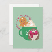 Viel Glück! Feiertagskarte (Vorne/Hinten)