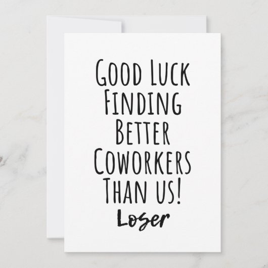 viel Glück finden bessere Mitarbeiter als US Squar Einladung (Vorderseite)