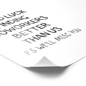 Viel Glück finden bessere Mitarbeiter als US-T - S Fotodruck (Ecke)