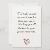 Viel Glück finden bessere Mitarbeiter als wir! Dankeskarte (Rückseite)