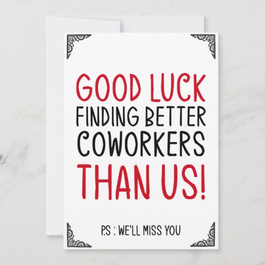 Viel Glück finden besserer Mitarbeiter Einladung (Vorderseite)