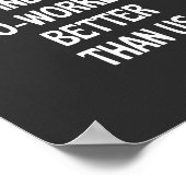Viel Glück finden Mitarbeiter besser als wir Poster (Ecke)