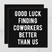 Viel Glück finden Mitarbeiter besser als wir Save The Date (Vorne/Hinten)