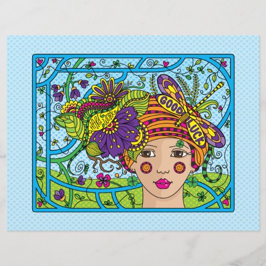 Viel Glück_Flachpapier Blatt 11"x8.5" (Vorderseite)