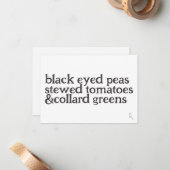 Viel Glück Flat Notecard Mitteilungskarte (Vorderseite/Rückseite Beispiel)