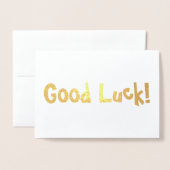 Viel Glück! Folienkarte (Vorderseite mit Umschlag)