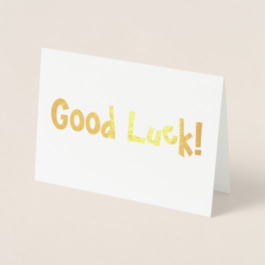 Viel Glück! Folienkarte (Vorderseite)