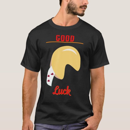 Viel Glück Fortune Dessert Cookie Redewendungen Gr T-Shirt (Vorderseite)