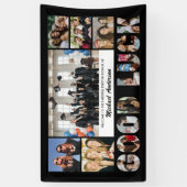 Viel Glück Foto Collage Colleague Farewell Party Banner (Vertikal)