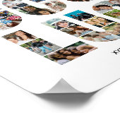 Viel Glück Foto Collage Coworker Farewell Remüde Poster (Ecke)