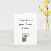 Viel Glück für Ihre Prüfungskarte. Individuelle Na Karte (Gelbe Blume)