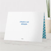 Viel Glück für Schullehrer, große Grußkarte Karte (Rückseite)