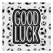 Viel Glück - Fußball Poster (Vorderseite)