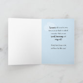 Viel Glück geht zurück zum Individuelle Name Funny Karte (Innenseite)