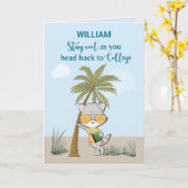 Viel Glück geht zurück zum Uni Individuelle Name F Karte (Gelbe Blume)