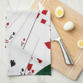 Viel Glück Geschirrtuch (Viertel Falte)