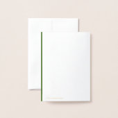 Viel Glück Glückwunsch Glücklich Vierblättriges Kl Folienkarte (Rückseite mit Umschlag)