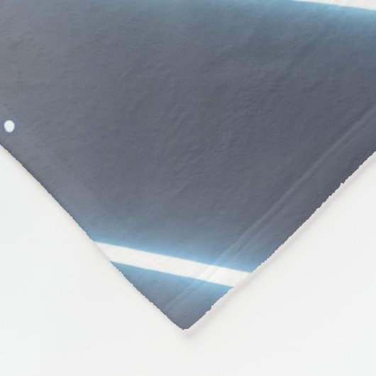 Viel Glück — Glühende Cloud-Typografie mit Light B Fleecedecke (Ecke)