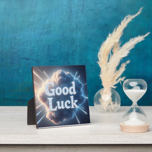 Viel Glück — Glühende Cloud-Typografie mit Light B Fotoplatte (InSitu)