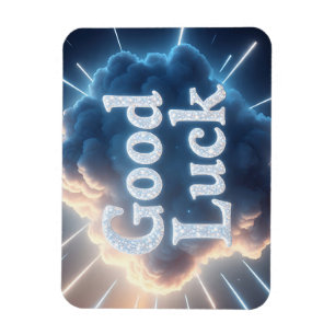 Viel Glück — Glühende Cloud-Typografie mit Light B Magnet