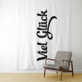 Viel Glück | Good Luck German Language Wandteppich (Beispiel)