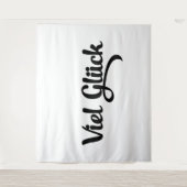 Viel Glück | Good Luck German Language Wandteppich (Vorderseite)