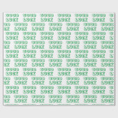 Viel Glück, grünes Weiß Geschenkpapier (Flach)