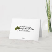 Viel Glück Grünes zerknittertes zerkleinertes Papi Karte (Rückseite)