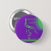 Viel Glück Gymnastknopf Button (Vorne & Hinten)