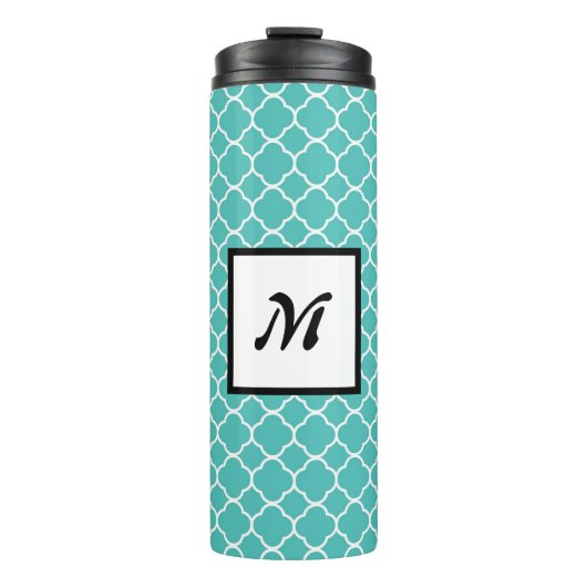 Viel Glück/Harmonie Türkis-Thermaltumbler Thermosbecher (Vorderseite)