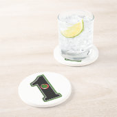 Viel Glück Hole in One Lucky Golfer Getränkeuntersetzer (Seite)